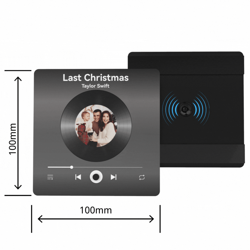 Kühlschrankmagnet mit Vinyl-Cover-Foto, individueller Kühlschrankmagnet mit Musik-Player und Foto