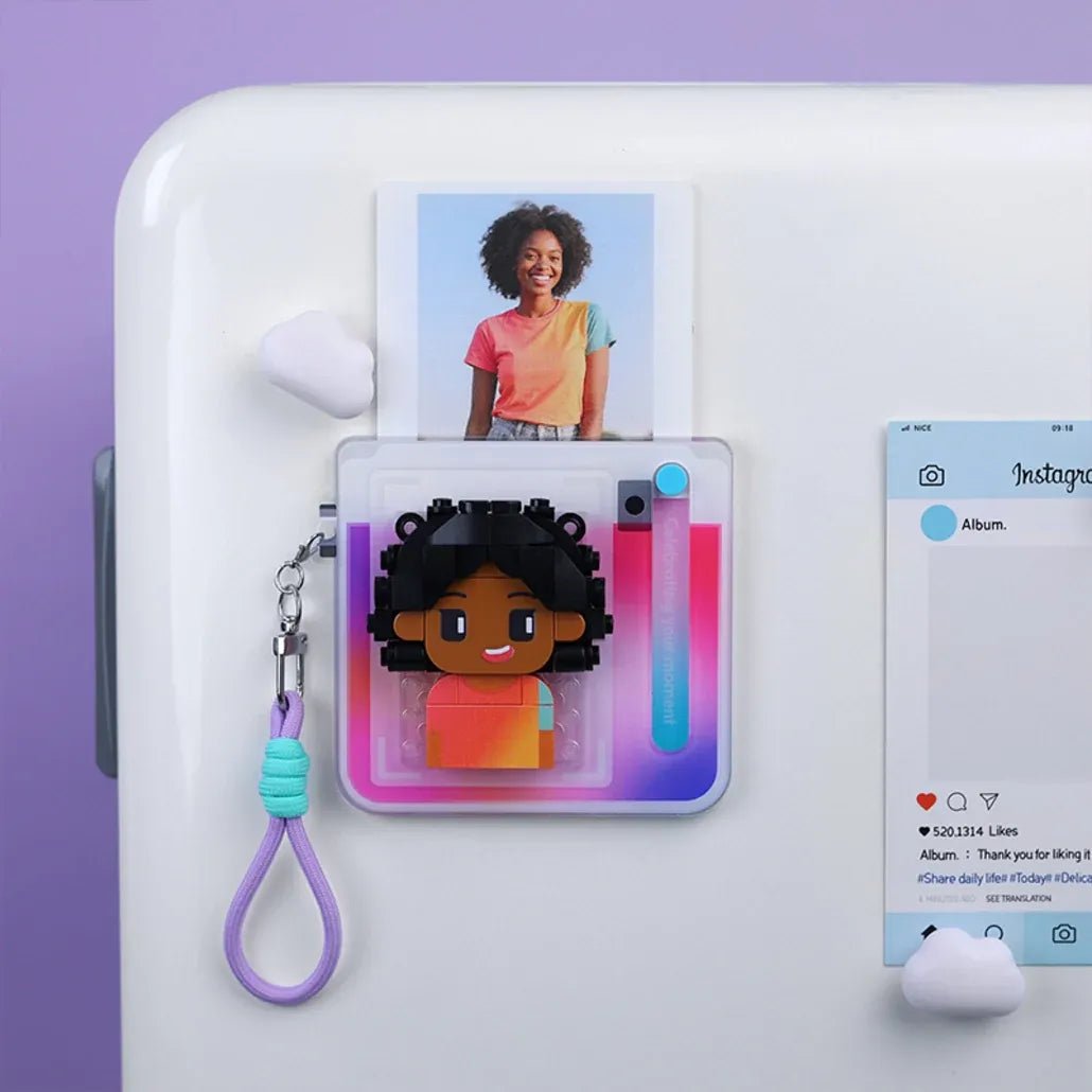 Brick Figure Portrait Fridge Magnet - OOOMG