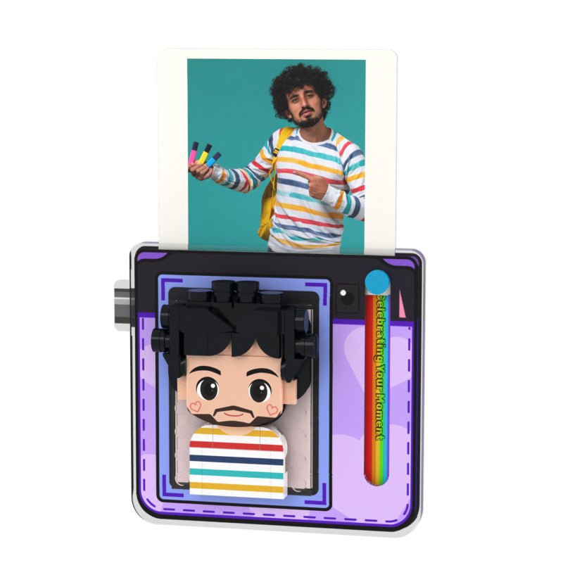 Brick Figure Portrait Fridge Magnet - OOOMG