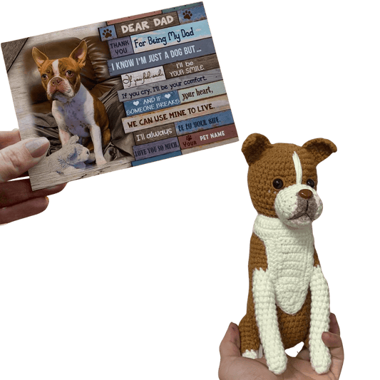 Crochet People | Dear Dad Thank You For Being My Dad Pet Portrait - OOOMG