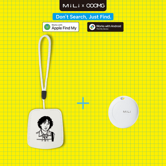 MiLi Tag × OOOMG | Item Finder Custom AI - Illustrated Portrait Design Leather Luggage Tag for Travelers - OOOMG