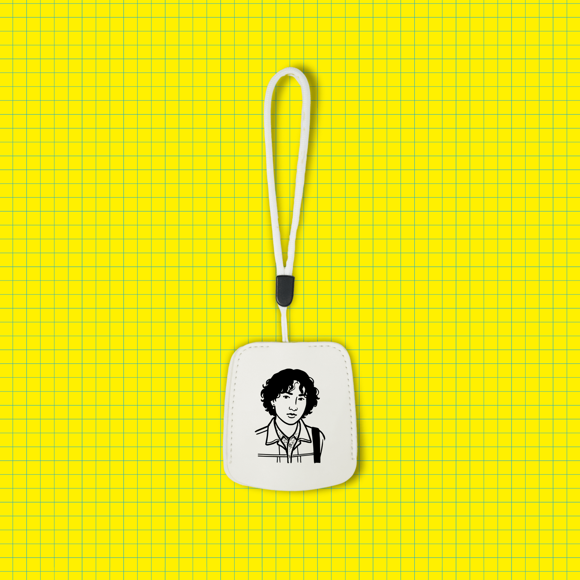 MiLi Tag × OOOMG | Item Finder Custom AI - Illustrated Portrait Design Leather Luggage Tag for Travelers - OOOMG