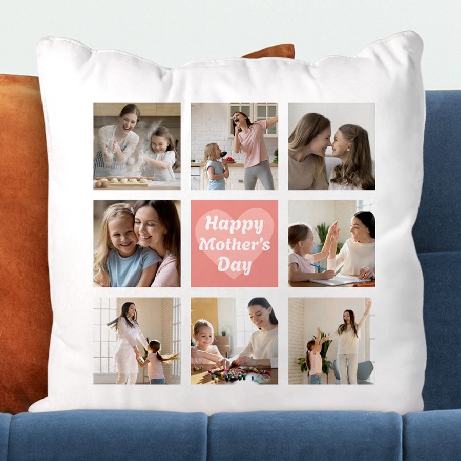 Personalised Mother's Day Photo Collage Cushion - OOOMG
