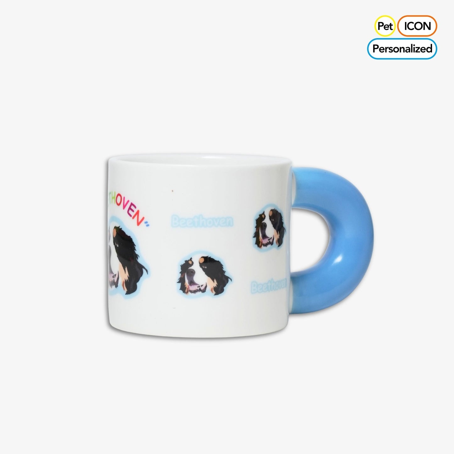 Personalized Pawsome Ceramic Cup - Dog and Cat Lovers' Insulated Home Coffee/Tea Mug with Handle - OOOMG