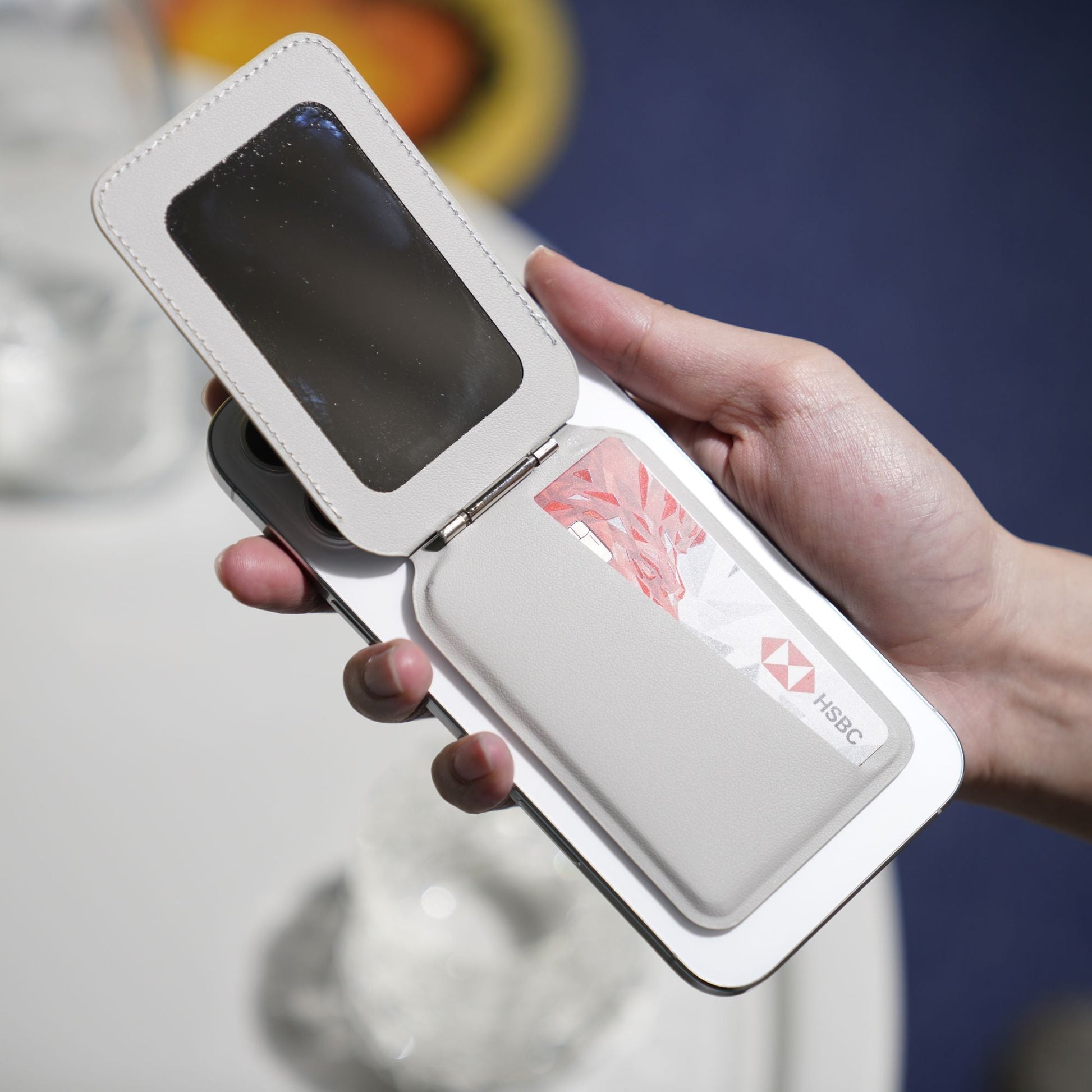 Personalized Pet Portrait iPhone Magsafe Wallet Case - Customizable Icon Design Card Holder Cover - OOOMG