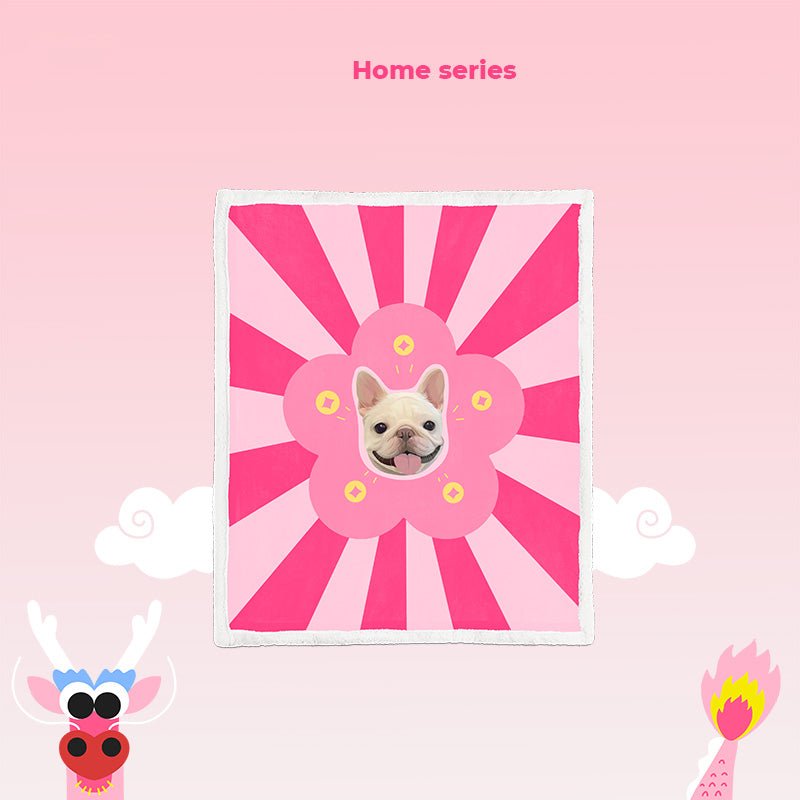 Pet custom blanket double layer lamb wool cover blanket sofa blanket cat dog creative gifts - OOOMG