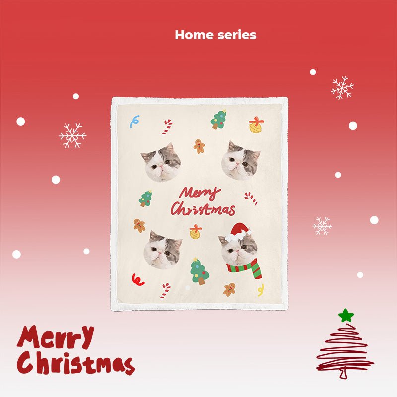 Pet custom blanket double layer lamb wool cover blanket sofa blanket cat dog creative gifts - OOOMG