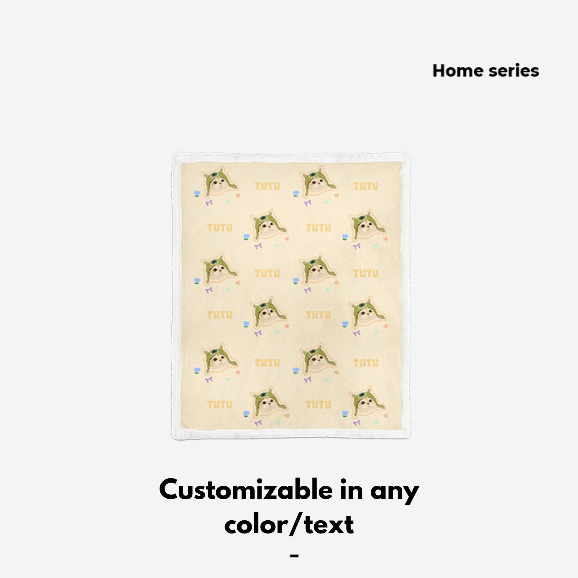 Pet custom blanket double layer lamb wool cover blanket sofa blanket cat dog creative gifts - OOOMG