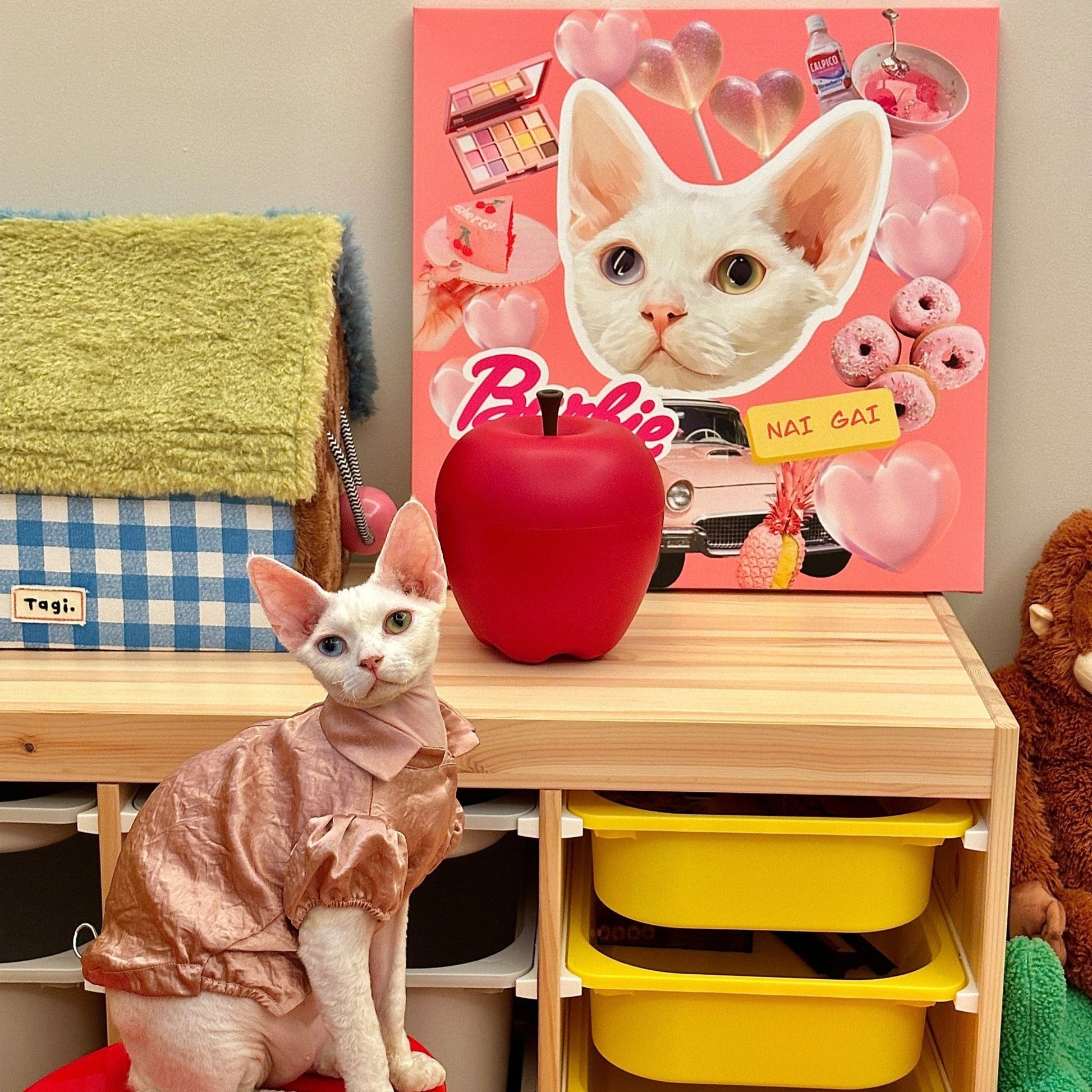 Pet custom decorative paintings, hanging paintings, murals, living room original designs, cats and dogs, creative gifts, waterproof microspray - OOOMG