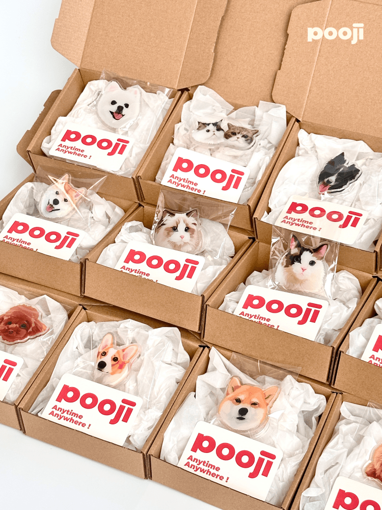 Pet custom mobile phone airbag holder handmade glue high transparency texture paste magnetic cat and dog gifts - OOOMG