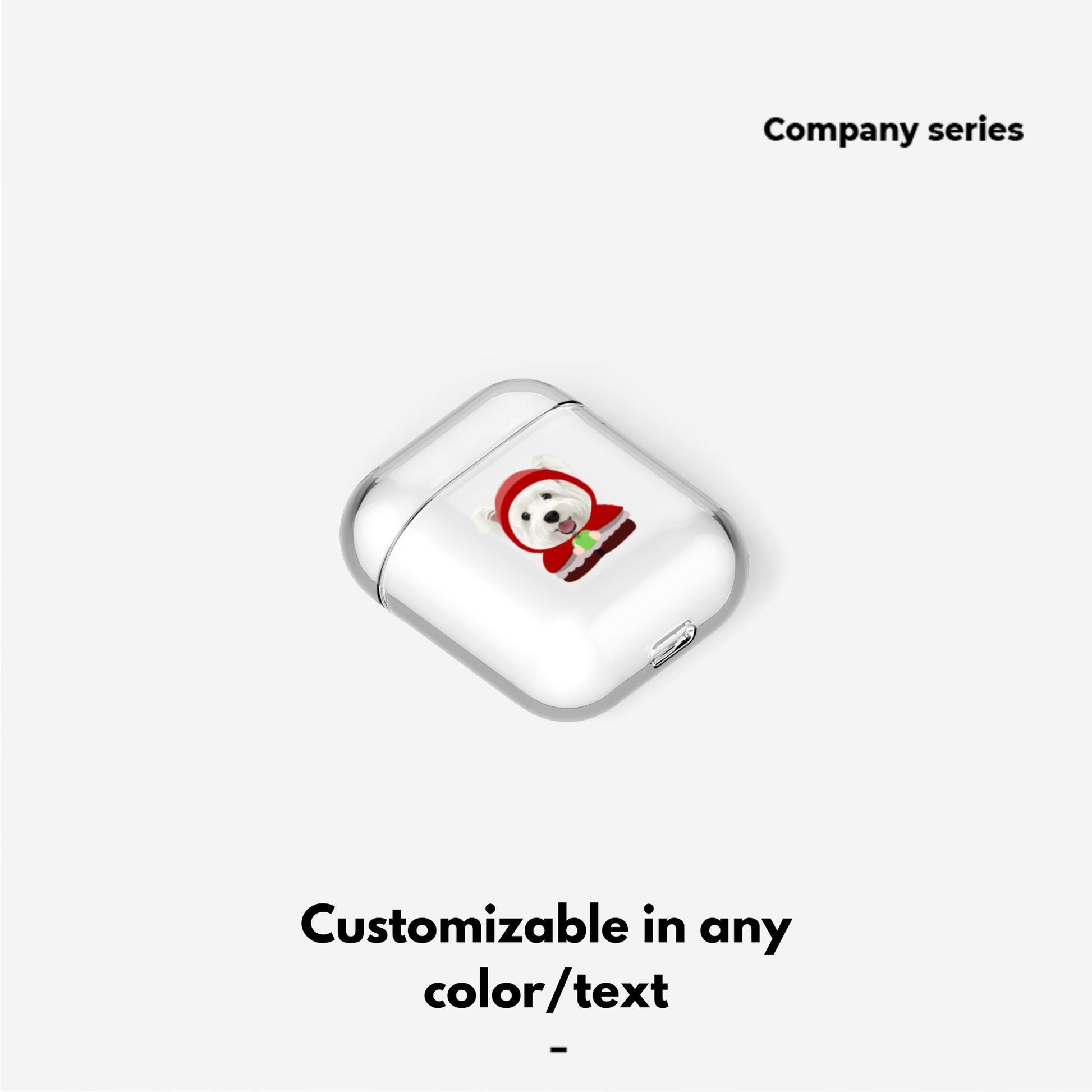 Pet custom peripheral gift original design airpods bluetooth headset protective case transparent cat dog - OOOMG