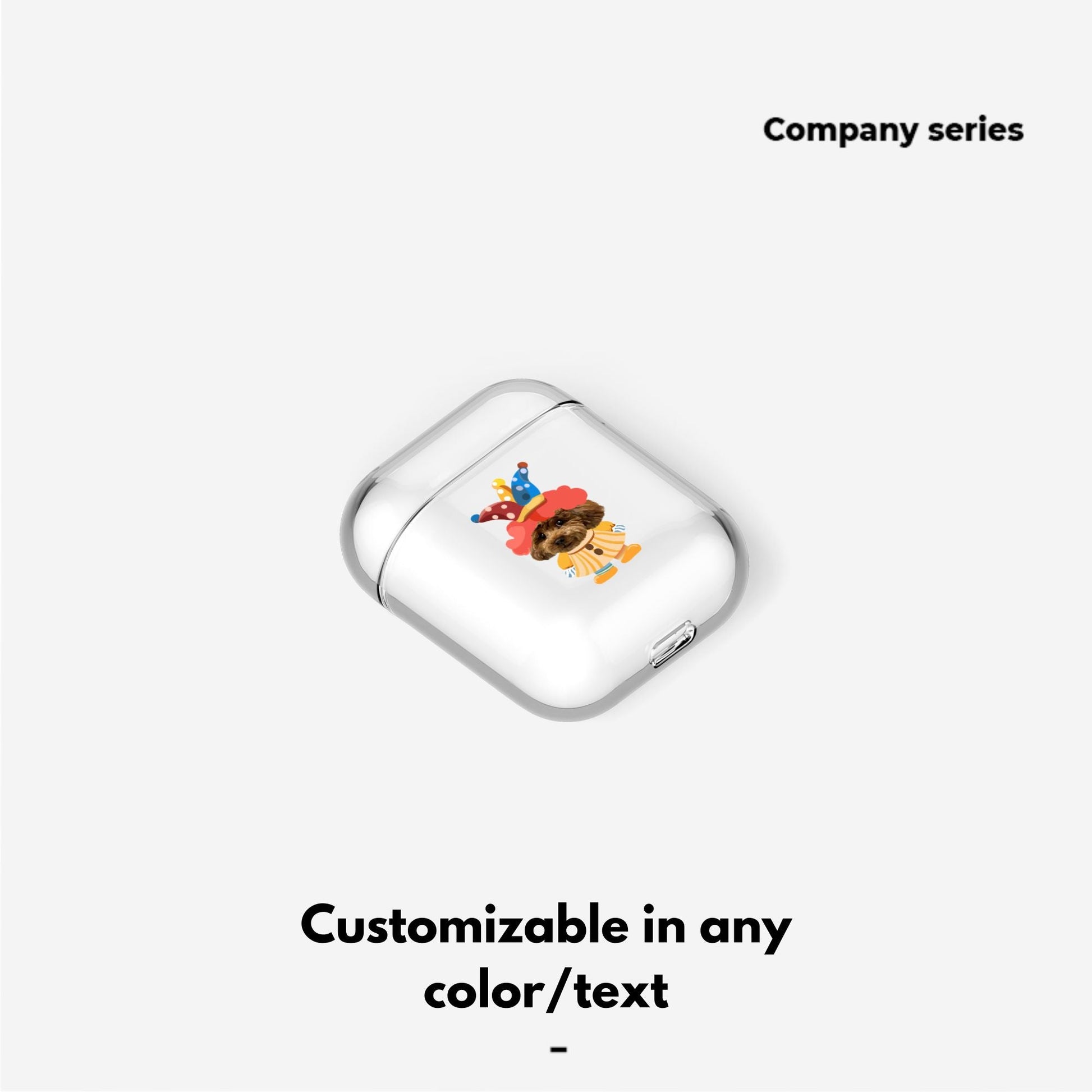 Pet custom peripheral gift original design airpods bluetooth headset protective case transparent cat dog - OOOMG