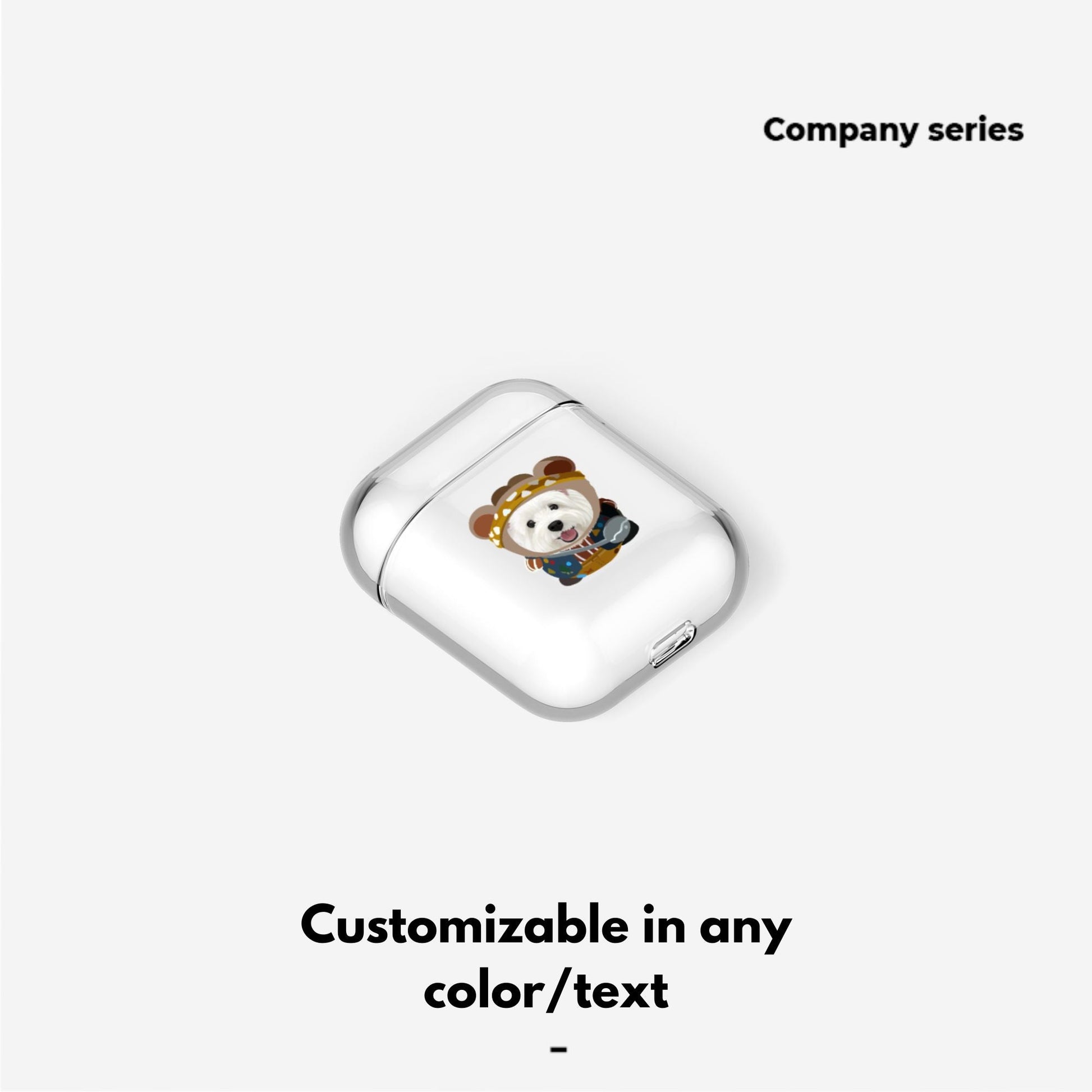 Pet custom peripheral gift original design airpods bluetooth headset protective case transparent cat dog - OOOMG