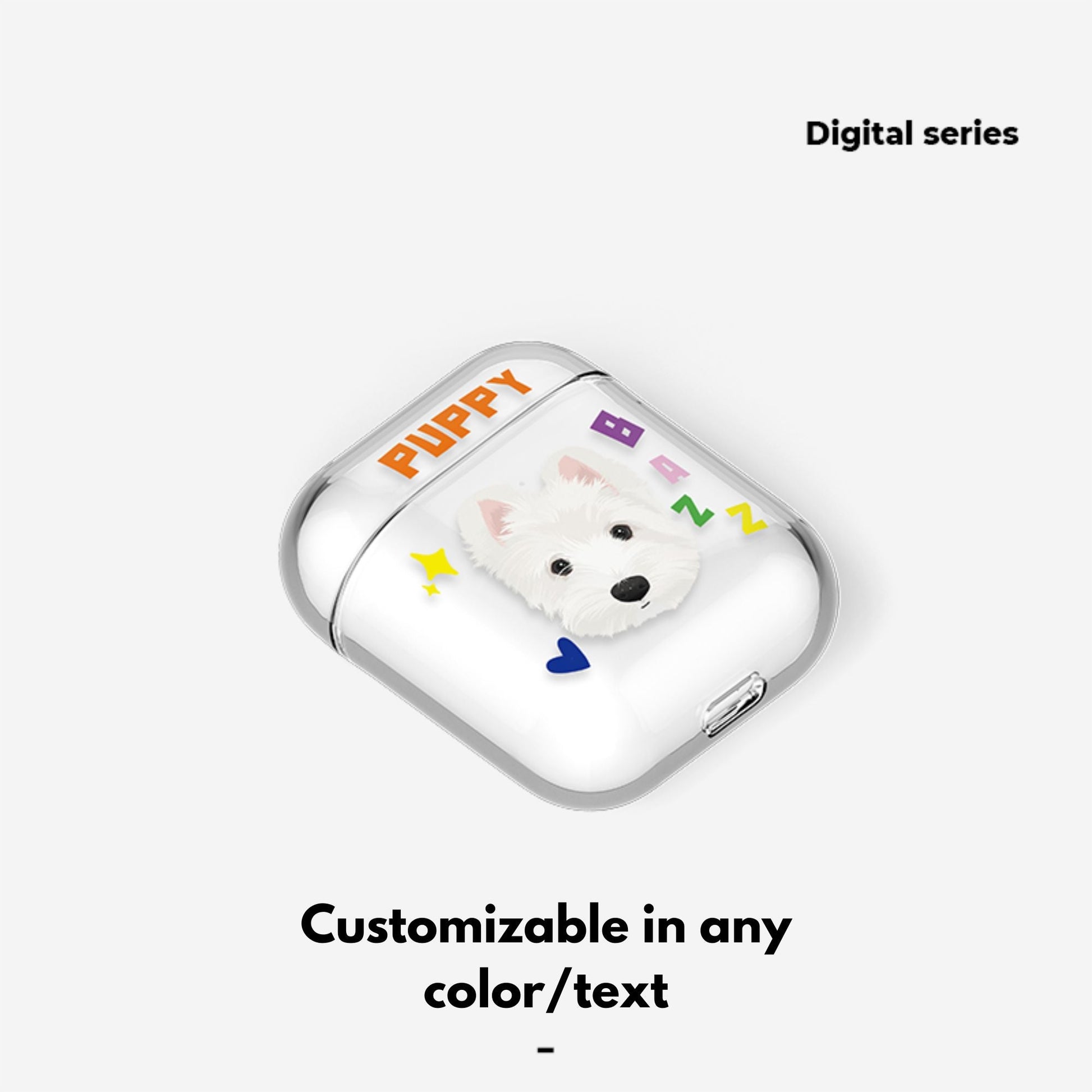 Pet custom peripheral gift original design airpods bluetooth headset protective case transparent cat dog - OOOMG