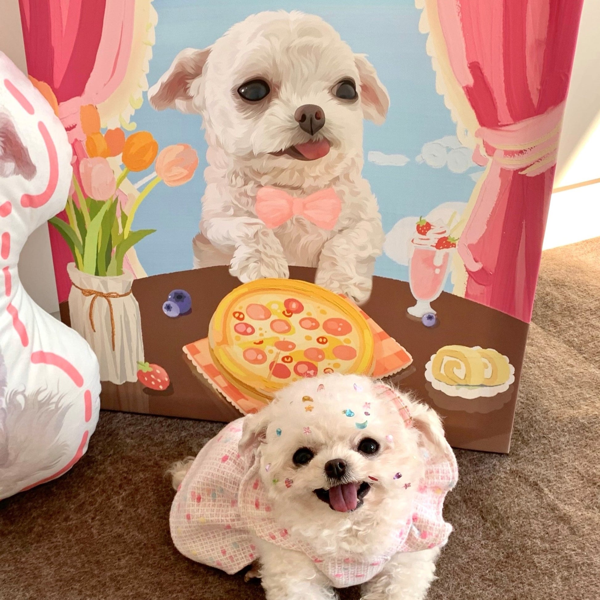 Pet custom peripherals original design decorative paintings, hanging paintings, waterproof art, microspray cats and dogs creative gifts - OOOMG