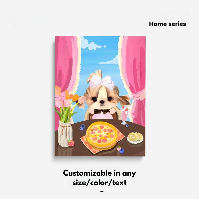 Pet custom peripherals original design decorative paintings, hanging paintings, waterproof art, microspray cats and dogs creative gifts - OOOMG