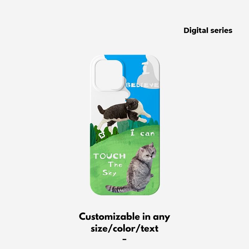 Pet custom peripherals original design niche film phone case texture cat dog creative gifts - OOOMG