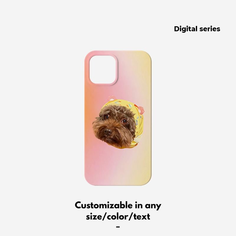 Pet custom peripherals original design niche film phone case texture cat dog creative gifts - OOOMG