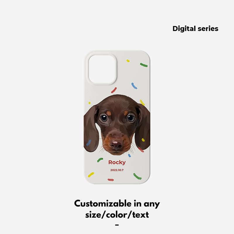 Pet custom peripherals original design niche film phone case texture cat dog creative gifts - OOOMG