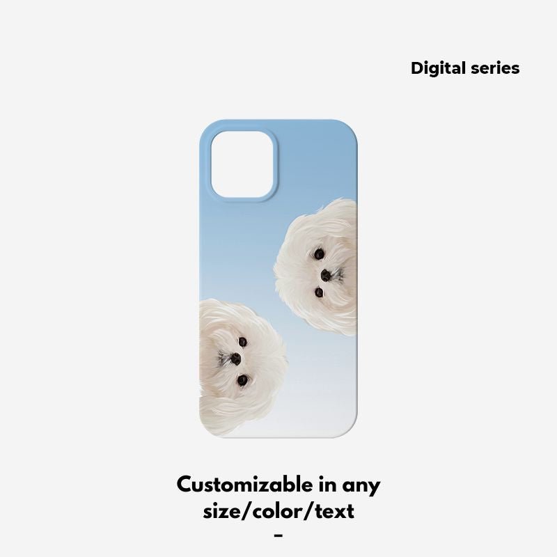 Pet custom peripherals original design niche film phone case texture cat dog creative gifts - OOOMG