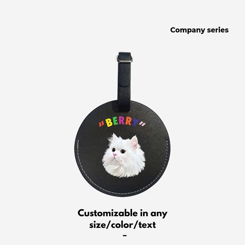 Pet custom peripherals original design travel boarding pass luggage tag cat dog creative gifts - OOOMG