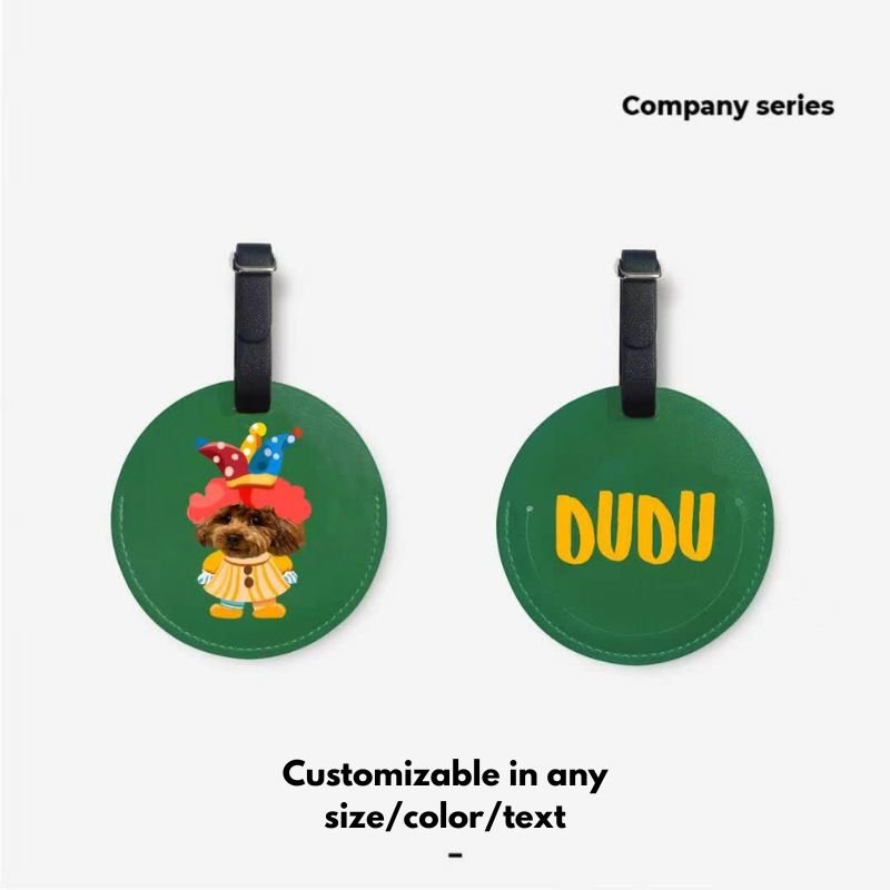 Pet custom peripherals original design travel boarding pass luggage tag cat dog creative gifts - OOOMG