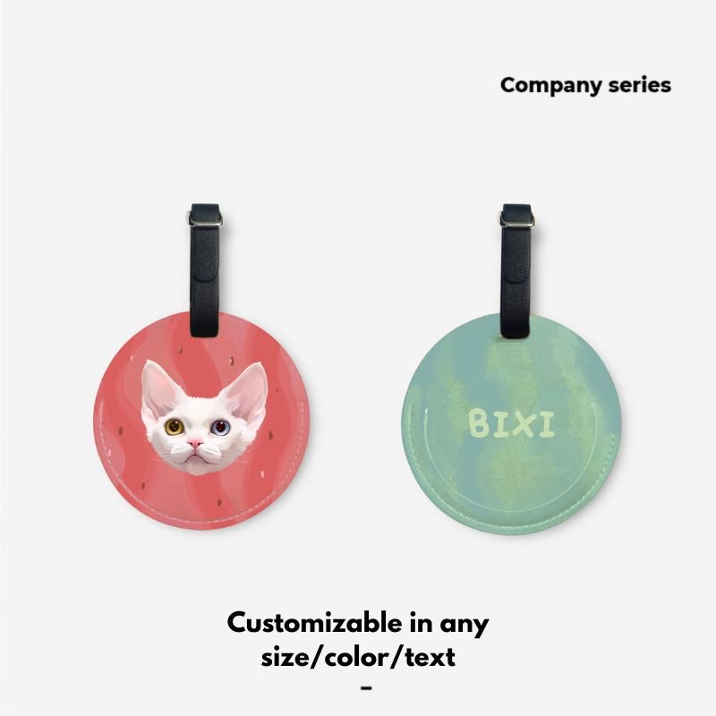 Pet custom peripherals original design travel boarding pass luggage tag cat dog creative gifts - OOOMG