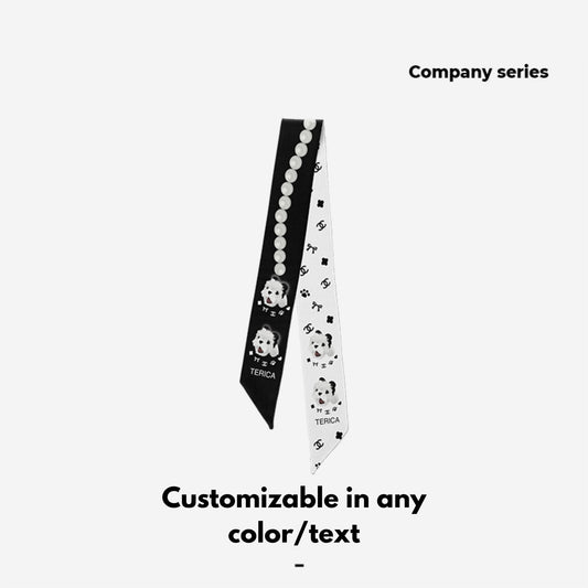 Pet custom peripherals original design Twilly light luxury silk scarf cat dog creative gifts - OOOMG