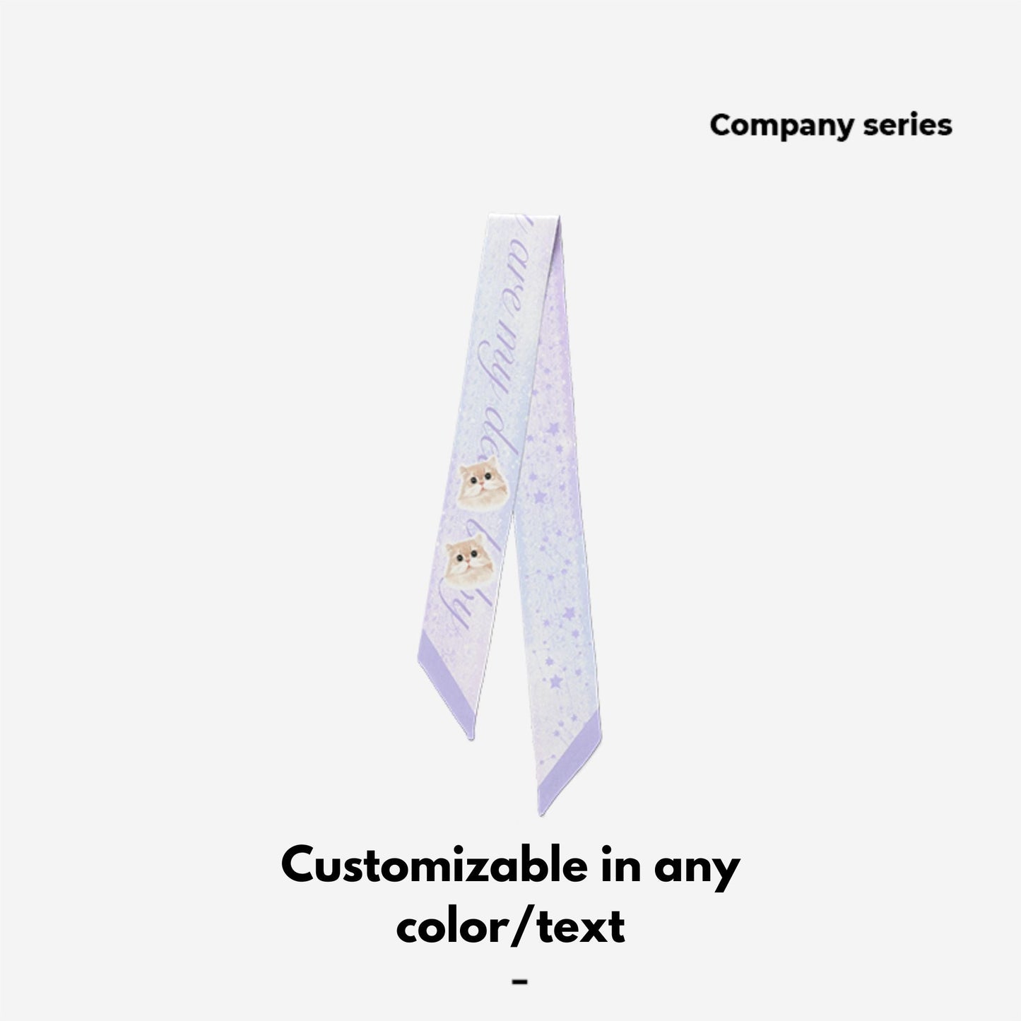 Pet custom peripherals original design Twilly light luxury silk scarf cat dog creative gifts - OOOMG