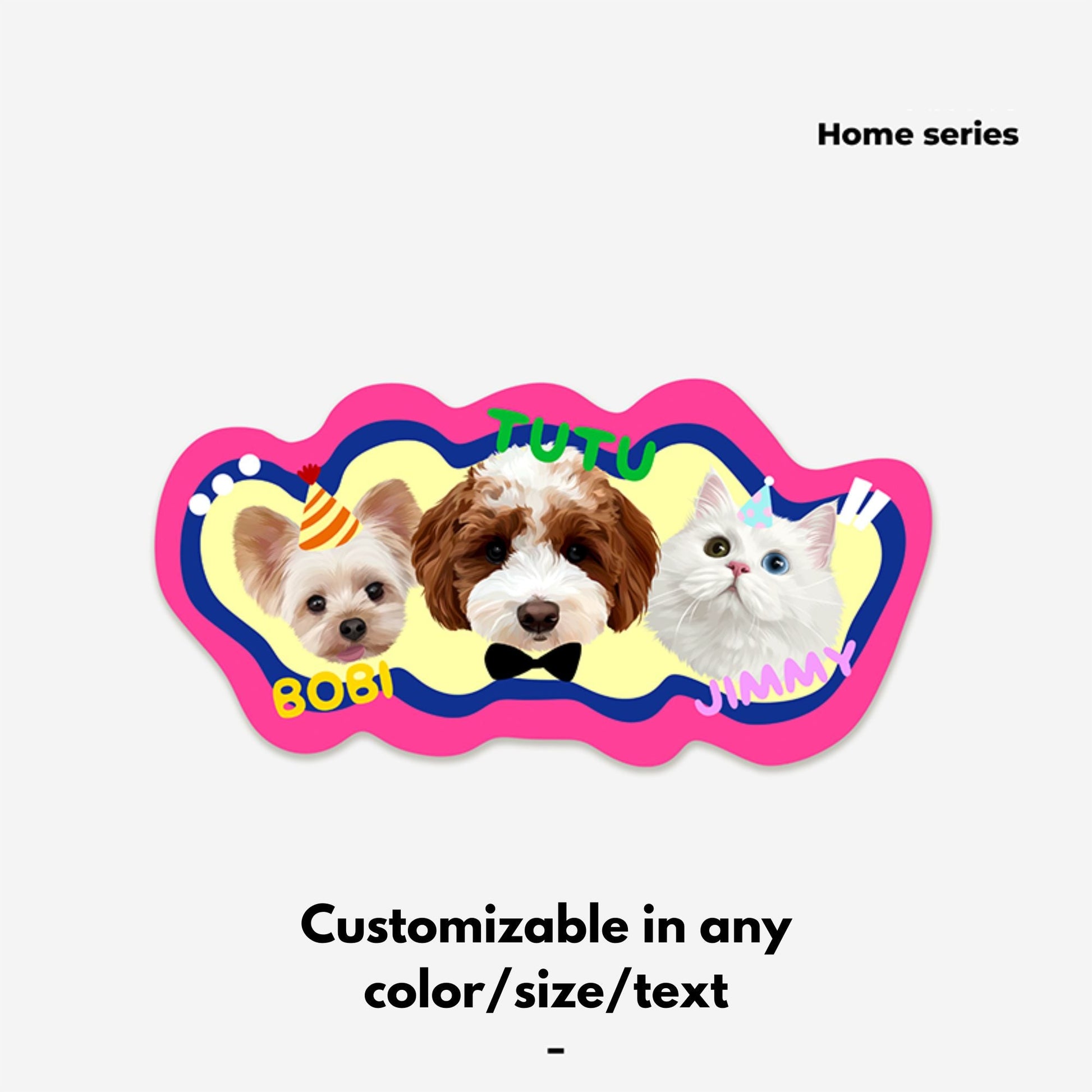 Pet custom shaped carpet milk velvet bedroom living room room cat dog creative gifts - OOOMG