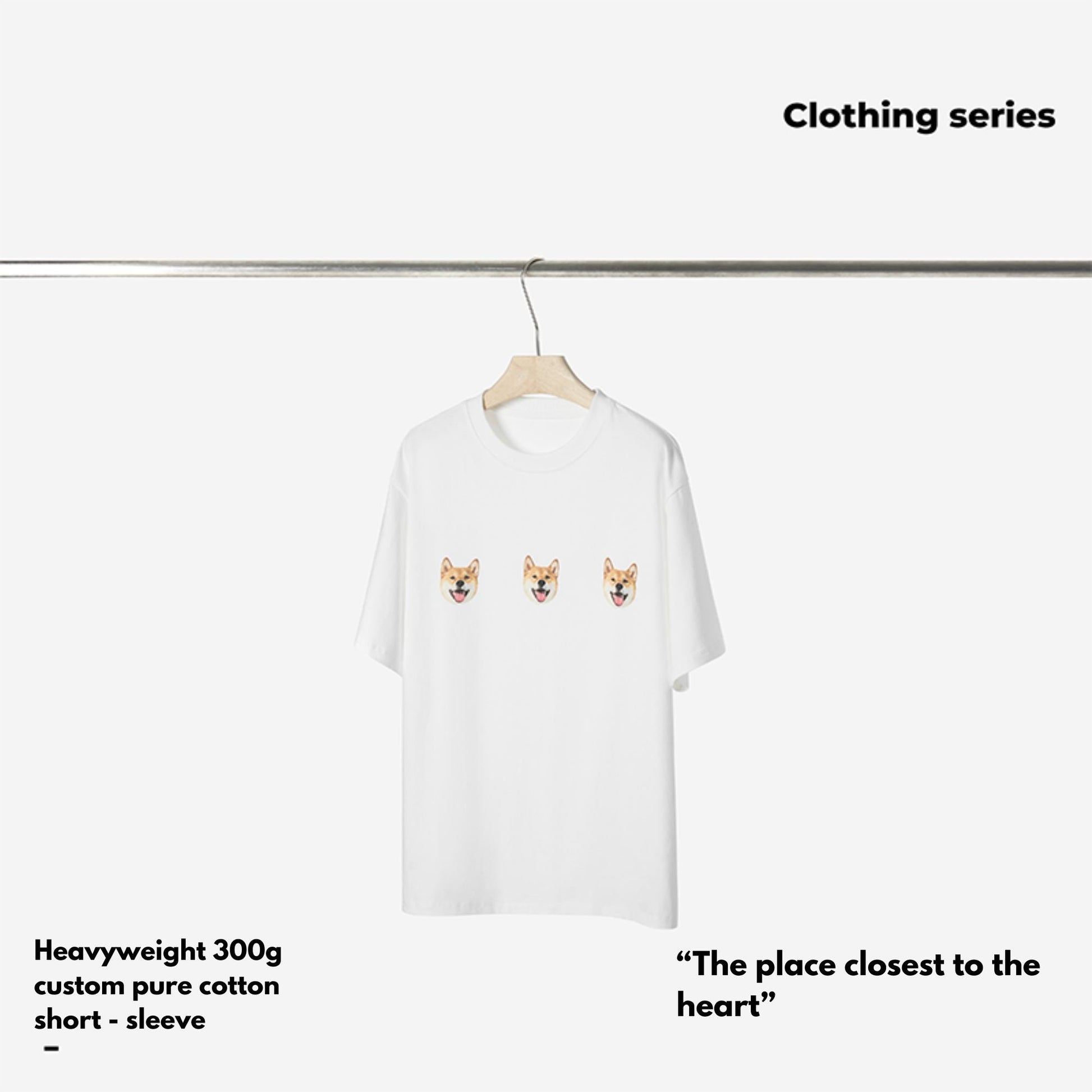 Pet custom short sleeve T-shirt original design simple and comfortable creative gift for cats and dogs - OOOMG