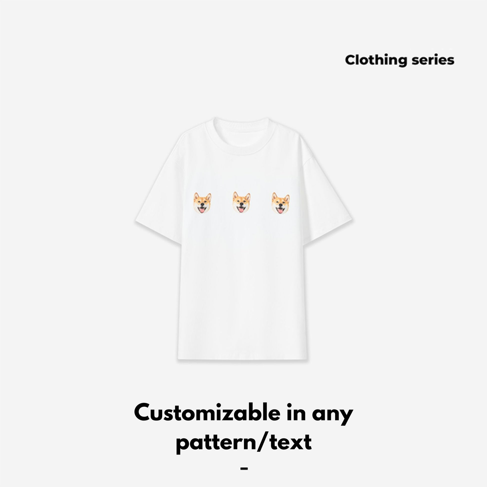 Pet custom short sleeve T-shirt original design simple and comfortable creative gift for cats and dogs - OOOMG