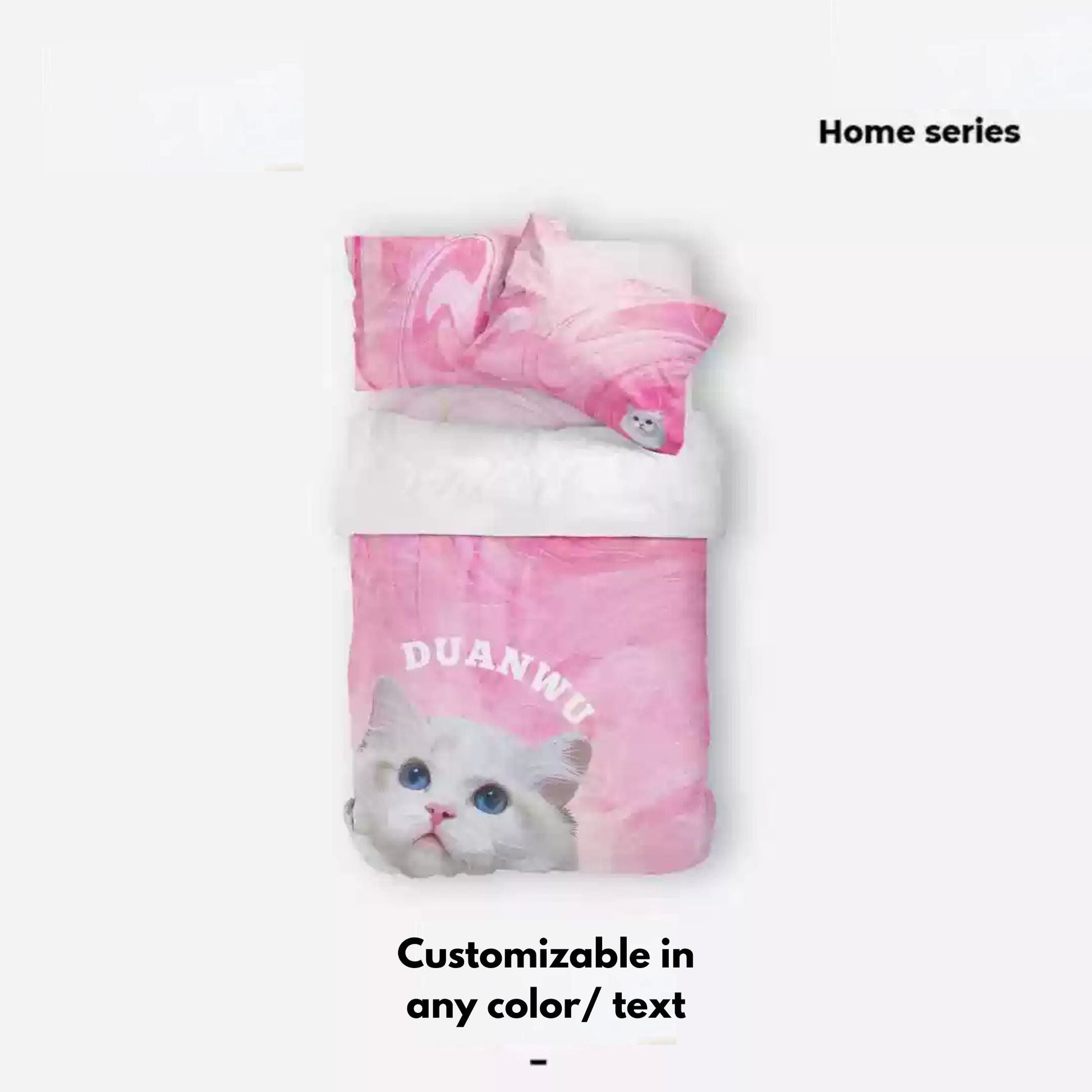 Pet Customized Four - piece Set Cotton Quilt Bed Sheet Quilt Cover Quilt Cover Cat Dog Creative Gift - OOOMG