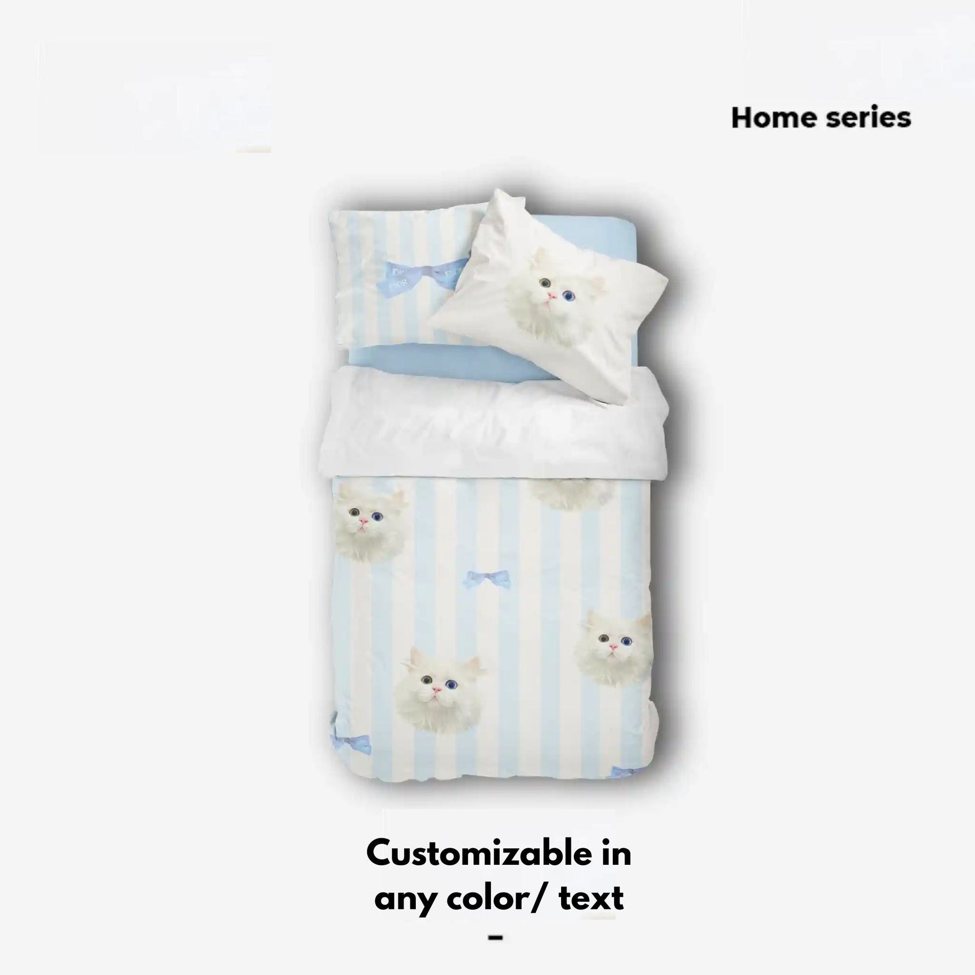 Pet Customized Four - piece Set Cotton Quilt Bed Sheet Quilt Cover Quilt Cover Cat Dog Creative Gift - OOOMG