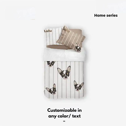 Pet Customized Four - piece Set Cotton Quilt Bed Sheet Quilt Cover Quilt Cover Cat Dog Creative Gift - OOOMG