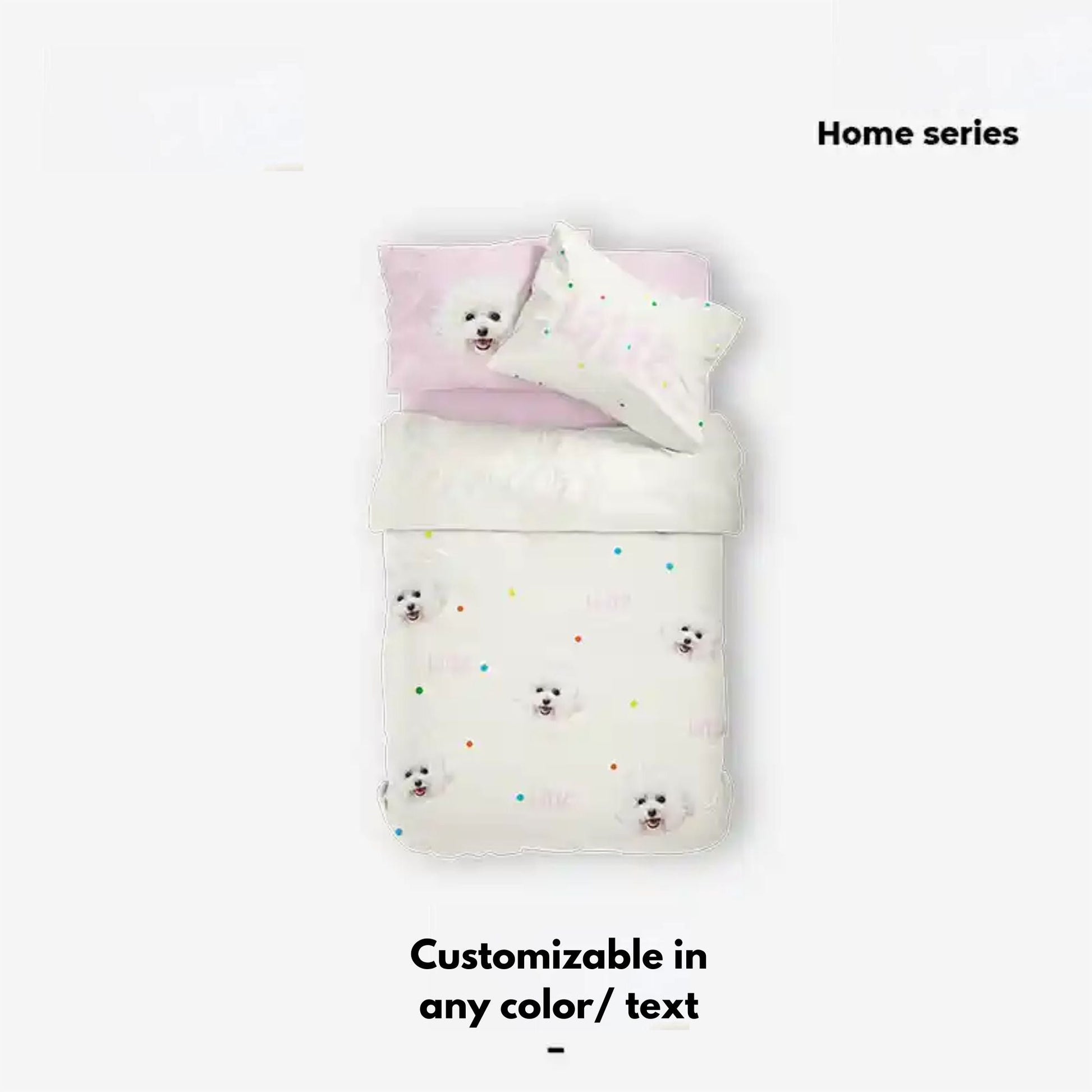Pet Customized Four - piece Set Cotton Quilt Bed Sheet Quilt Cover Quilt Cover Cat Dog Creative Gift - OOOMG
