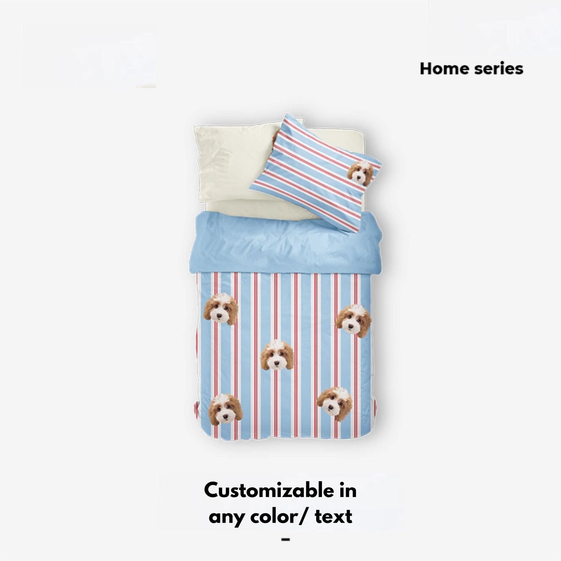 Pet Customized Four - piece Set Cotton Quilt Bed Sheet Quilt Cover Quilt Cover Cat Dog Creative Gift - OOOMG
