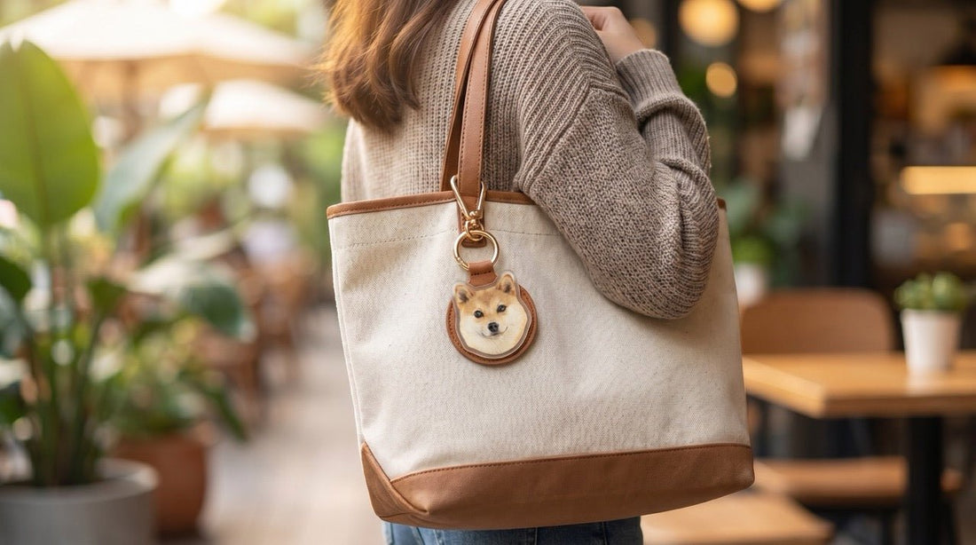 Premium 3D Leather Pet Portrait Keychain: Carry Your Pet Everywhere - OOOMG