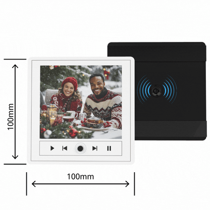 Kühlschrankmagnet mit weißem Einband, personalisierbar, für Musikliebhaber, „A Symphony of Memories“
