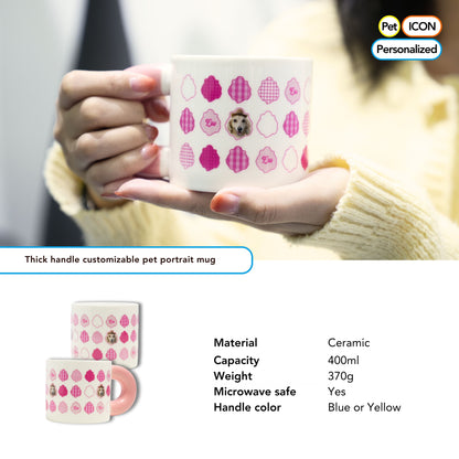 Barbie Pink Personalized Pawsome Ceramic Cup - Dog and Cat Lovers' Insulated Home Coffee/Tea Mug with Handle