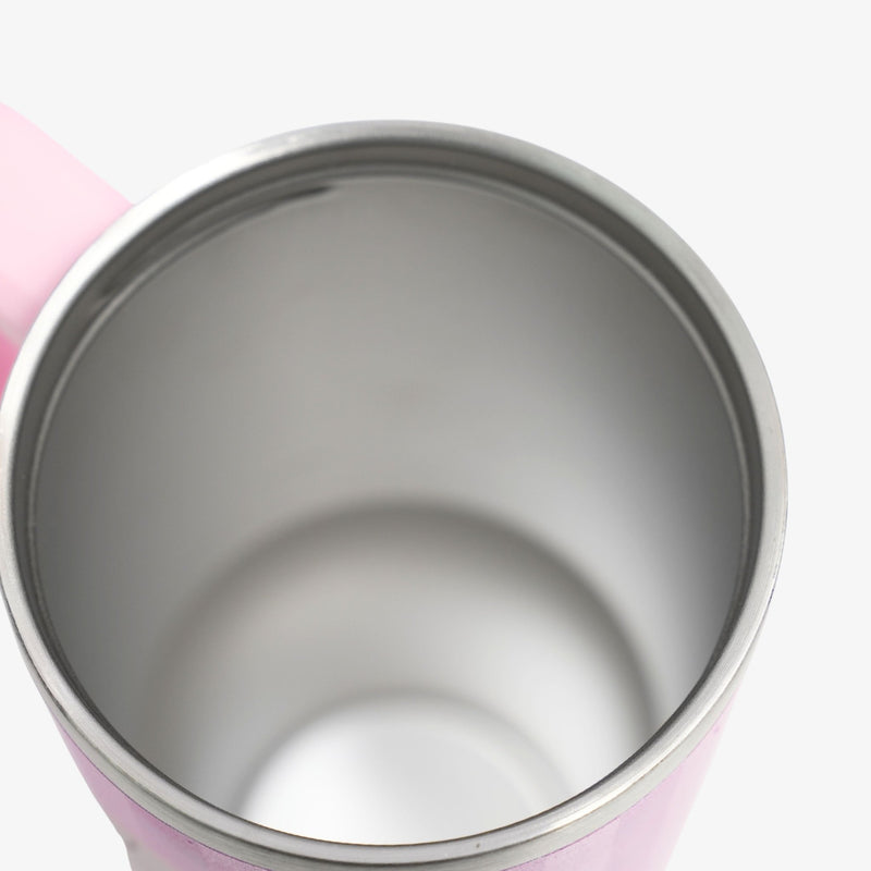 Barbie Pink Custom Pet Portrait Tumbler - Personalized Dog&Cat - Themed Insulated Travel Mug with Handle and Straw Lid - OOOMG