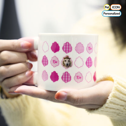 Barbie Pink Personalized Pawsome Ceramic Cup - Dog and Cat Lovers' Insulated Home Coffee/Tea Mug with Handle - OOOMG