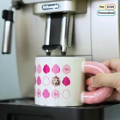 Barbie Pink Personalized Pawsome Ceramic Cup - Dog and Cat Lovers' Insulated Home Coffee/Tea Mug with Handle - OOOMG