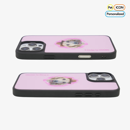 Barbie Series Custom Pink Gingham iPhone Case - Personalized Pet Portrait - Shockproof Protective Cover - OOOMG