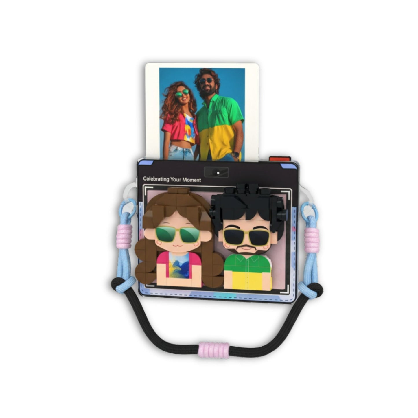Brick Figure Portrait Fridge Magnet - OOOMG