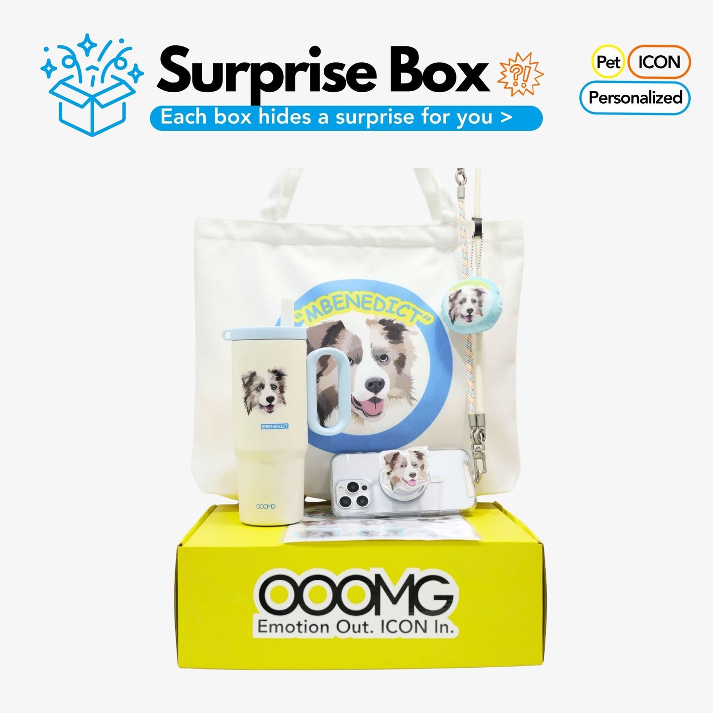 Custom Gift Set for Pets Box C - OOOMG