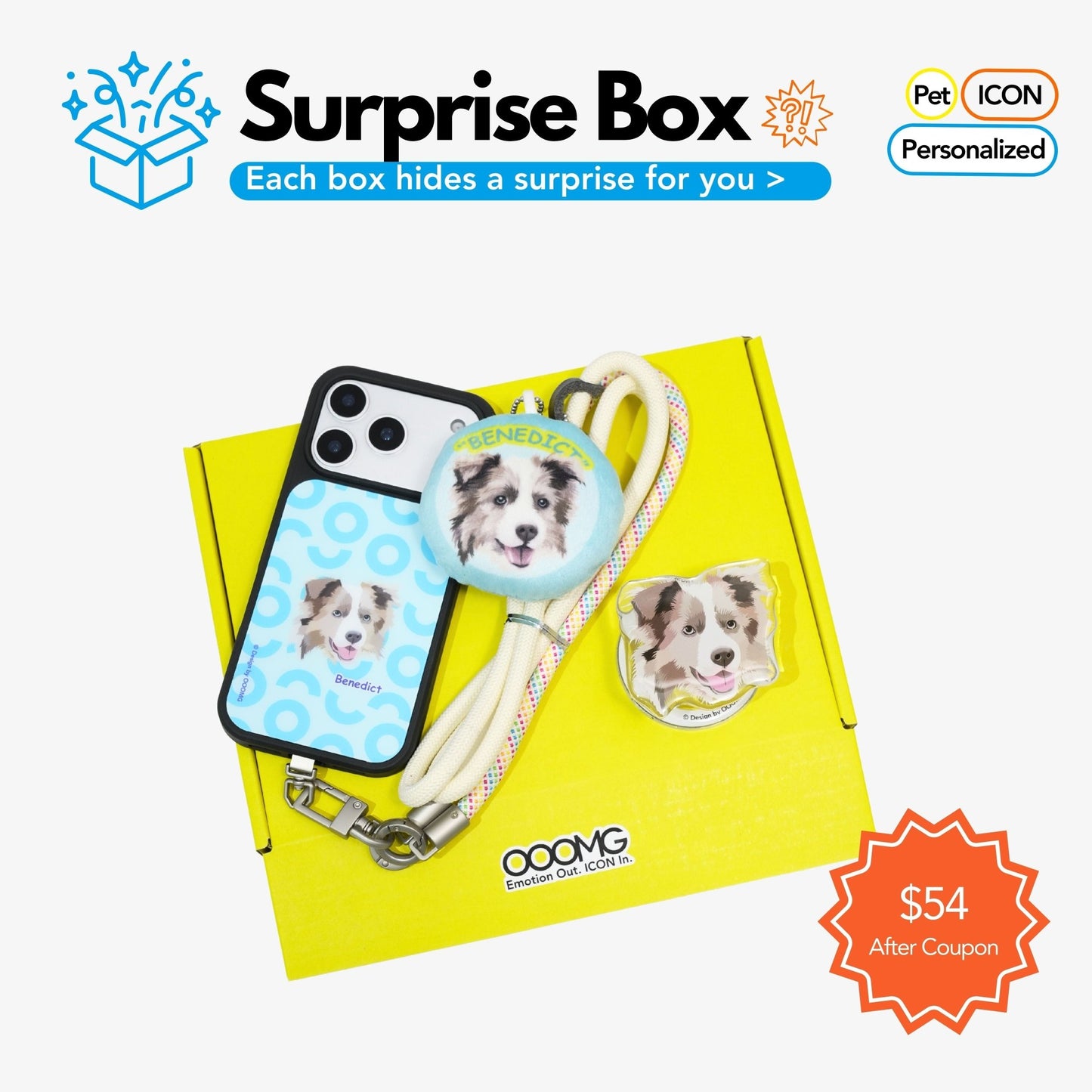 Custom Gift Set for Pets Box E - “The 'Tech & Tails' Kit” - OOOMG