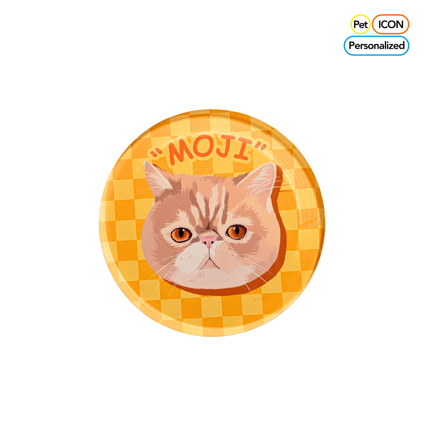 Customizable Acrylic Magnetic Fridge Sticker for Pets - OOOMG