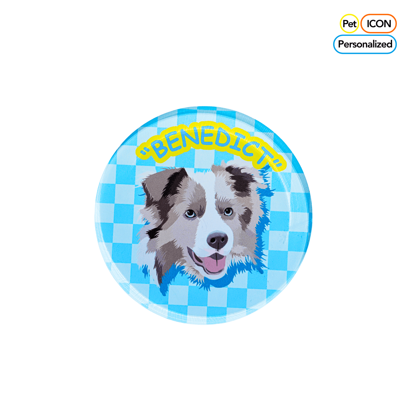 Customizable Acrylic Magnetic Fridge Sticker for Pets - OOOMG