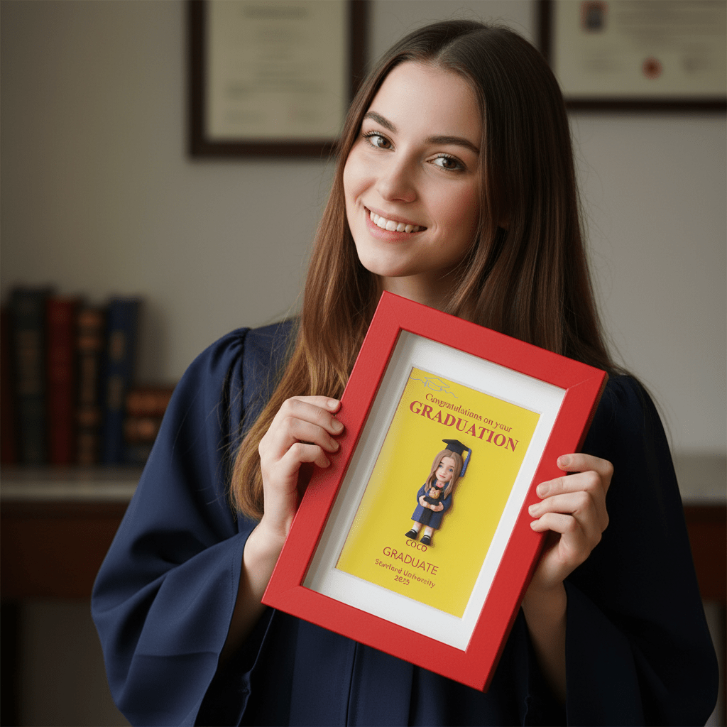 Graduation Gift: OOOMG Personalized Magnetic Mini - Me – Custom Figurine & Creative Gift for Home & Loved Ones - OOOMG